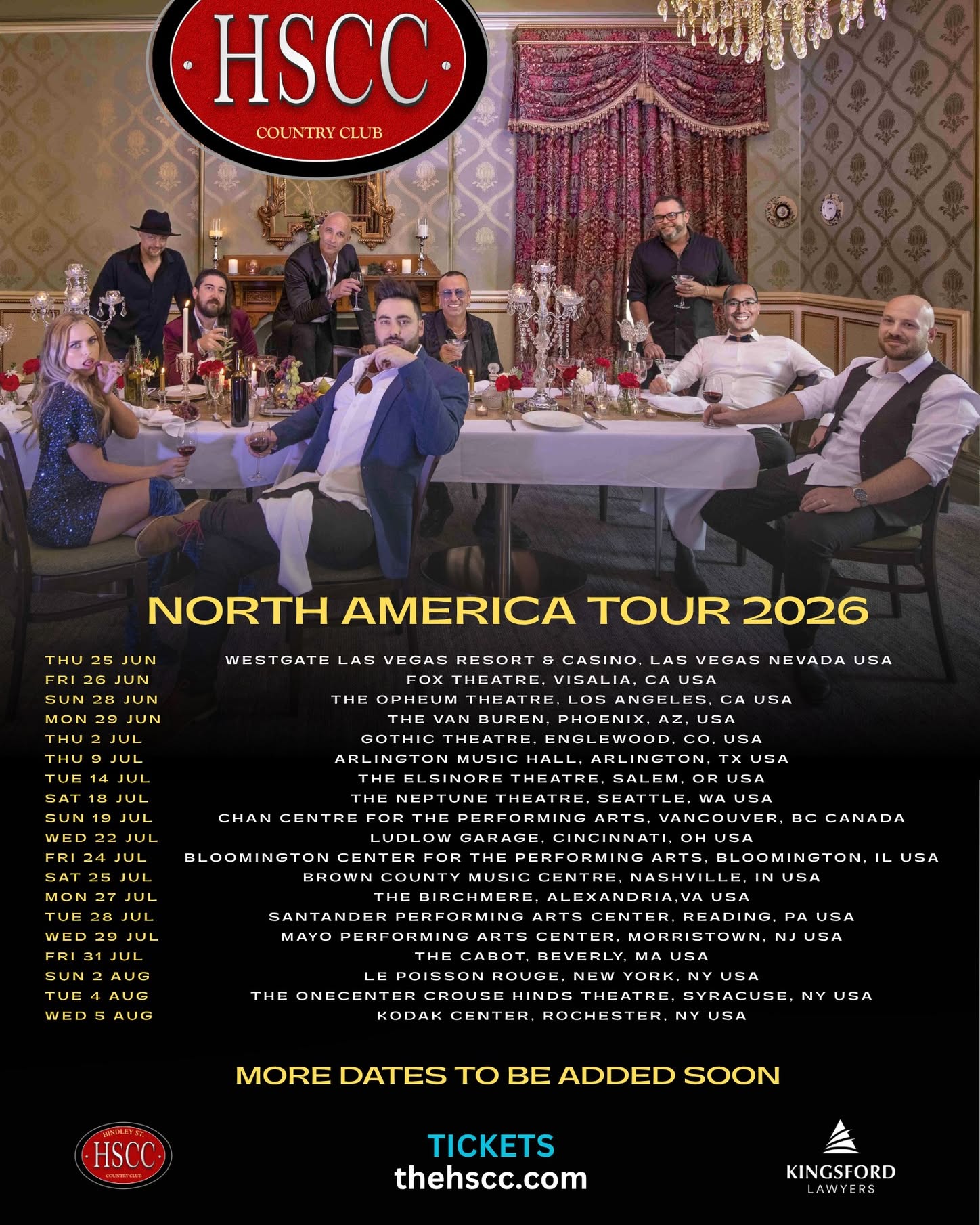 Hindley Street Country Club Tour Poster 2026